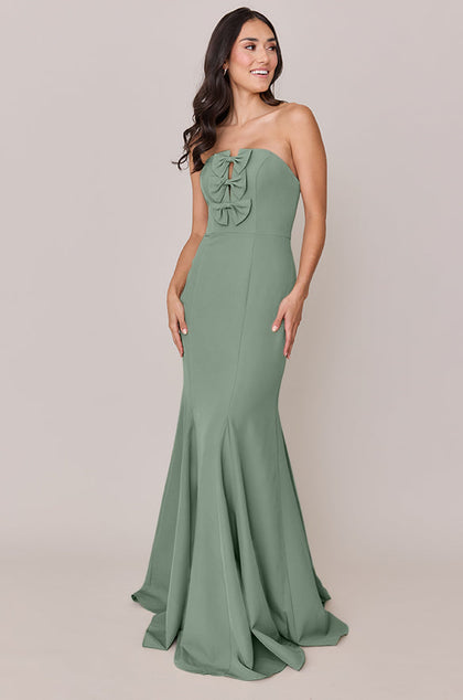 Colette Crepe Dress | Made To Order | Sage