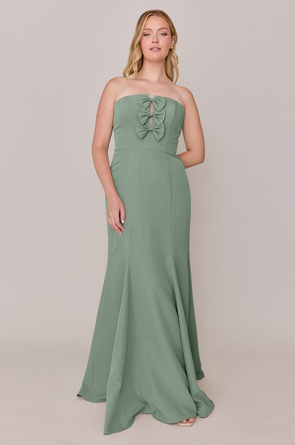 Colette Crepe Dress | Made To Order | Sage