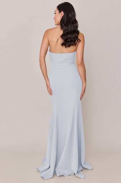 Colette Crepe Dress | Made To Order | Sky Blue