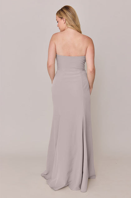Colette Crepe Dress | Made To Order | Taupe