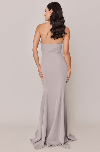 Colette Crepe Dress | Made To Order | Taupe