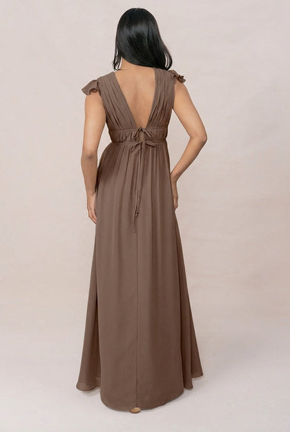 Cora Chiffon Dress | Made To Order | Truffle