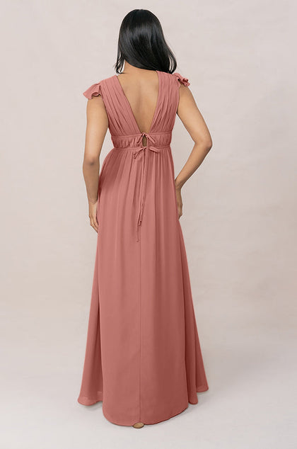 Cora Chiffon Dress | Made To Order | Desert Rose