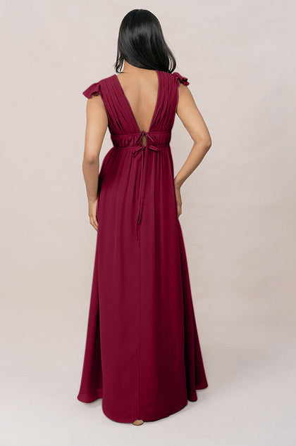 Cora Chiffon Dress | Made To Order | Marsala