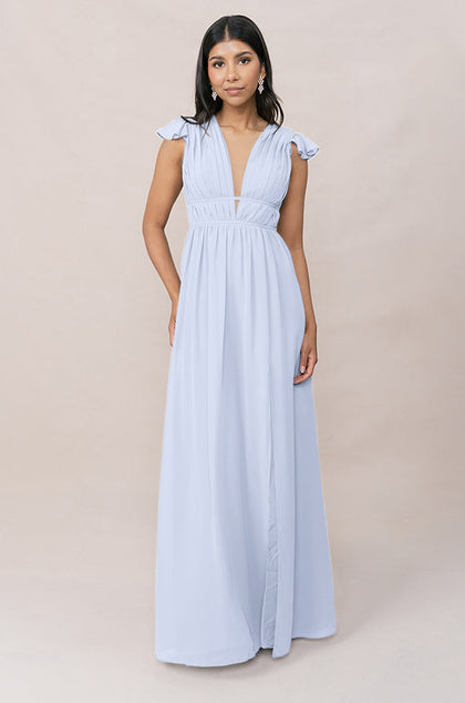 Cora Chiffon Dress | Made To Order | Periwinkle