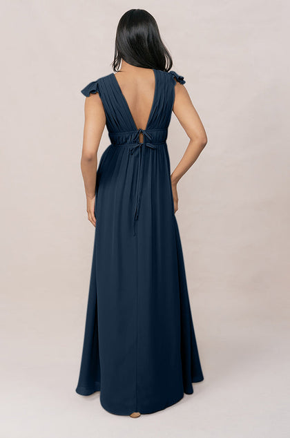 Cora Chiffon Dress | Made To Order | Romantic Blue