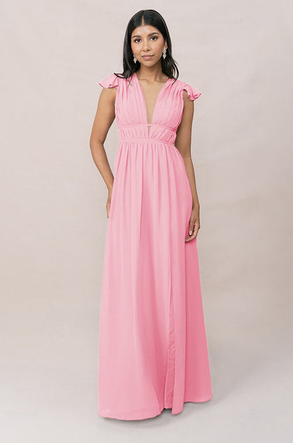 Cora Chiffon Dress | Made To Order | Rosette