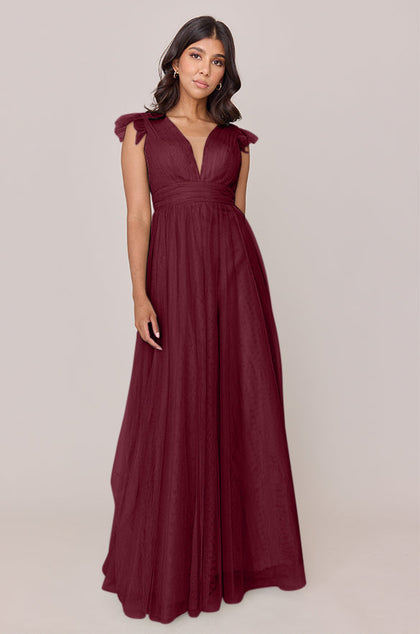 Cora Tulle Dress | Made To Order | Cabernet