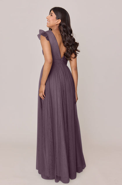 Cora Tulle Dress | Made To Order | Dusty Purple