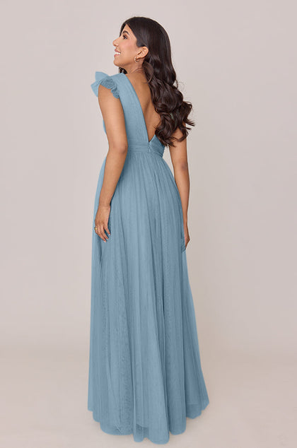 Cora Tulle Dress | Made To Order | French Blue