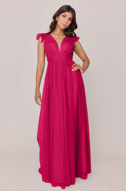 Cora Tulle Dress | Made To Order | Hot Pink
