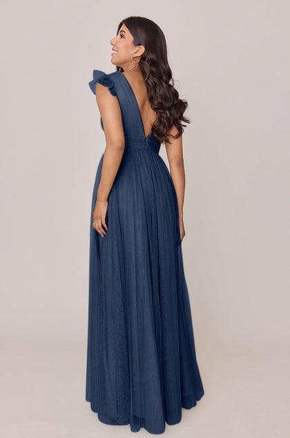 Cora Tulle Dress | Made To Order | Navy