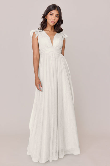 Cora Tulle Dress | White Pearl