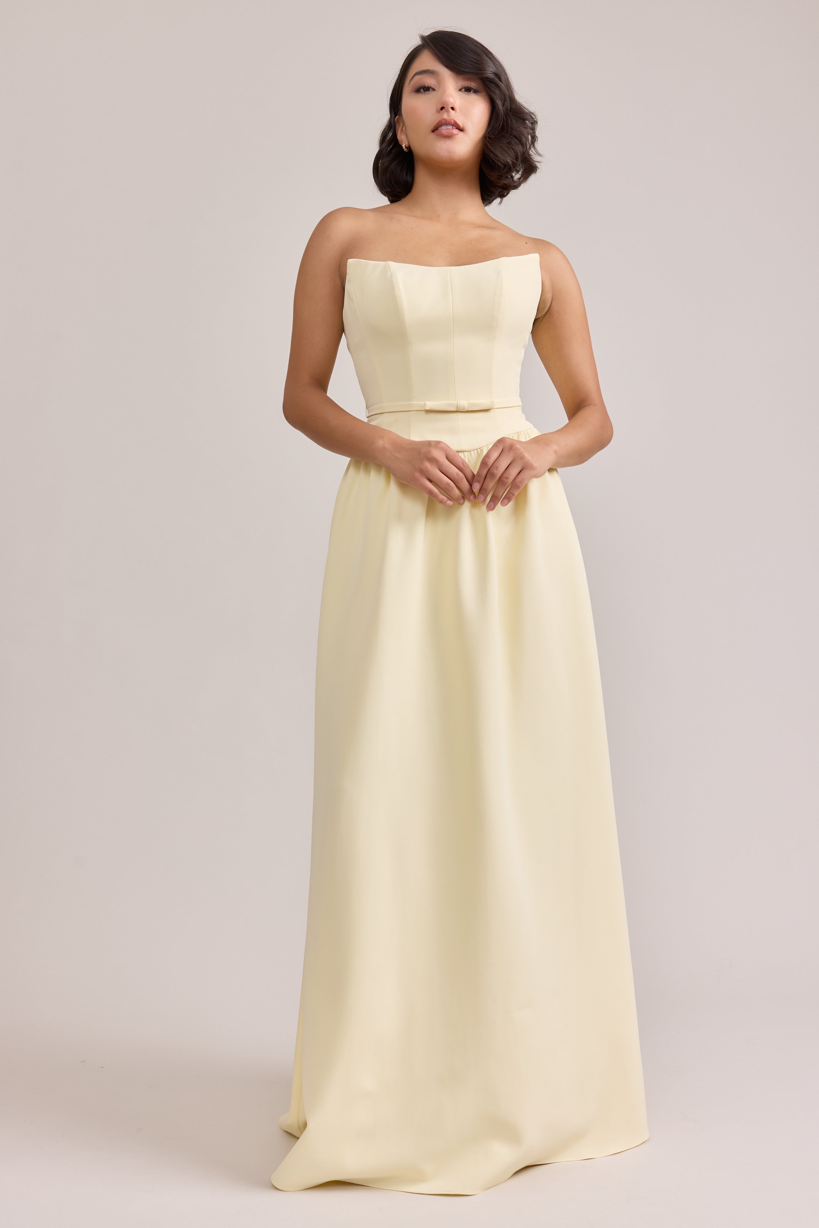 Sutton Crepe Dress | Made to Order Dusty Blue Sutton Crepe Dress | Made to Order Dusty Blue