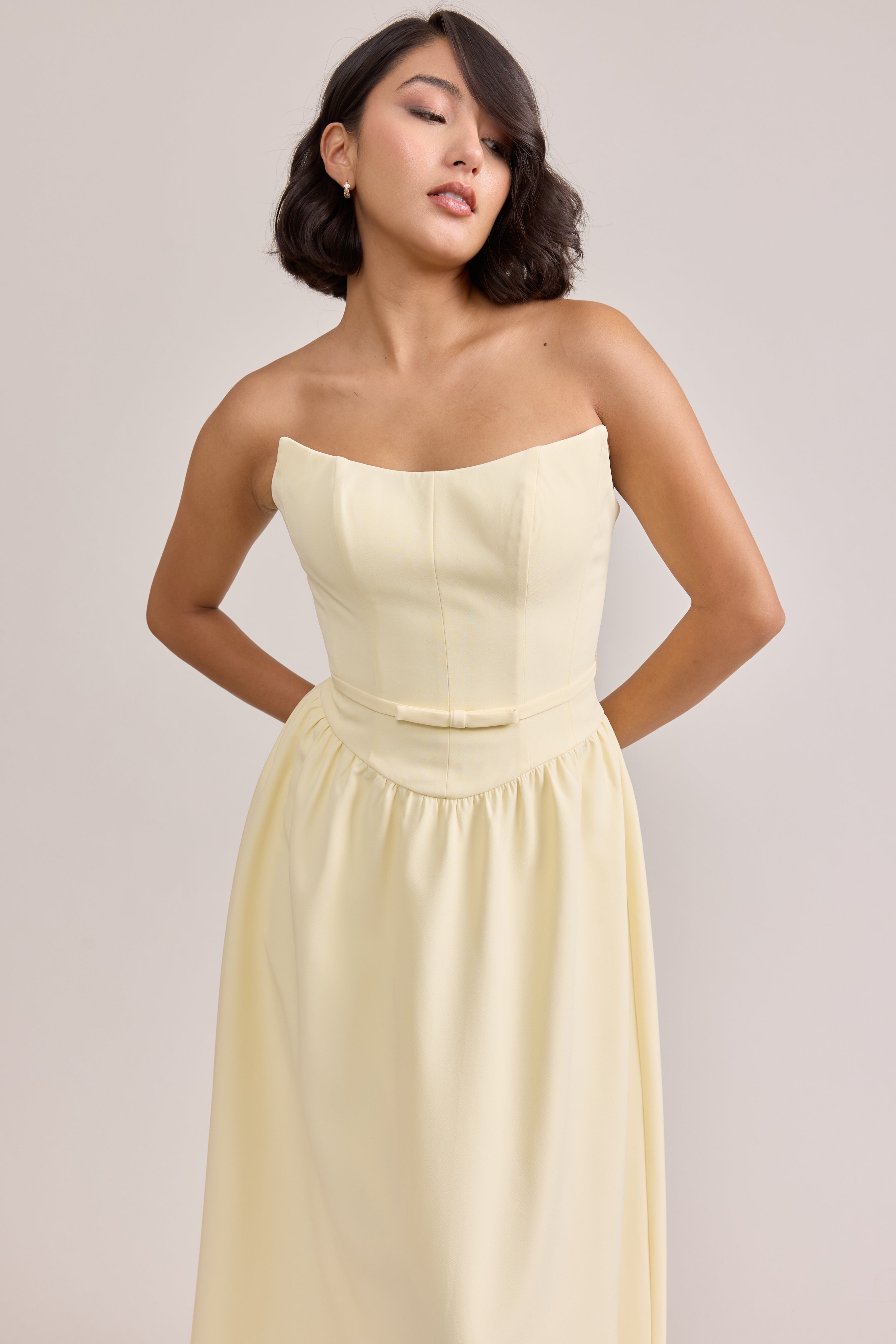 Sutton Crepe Dress | Made to Order Dusty Blue Sutton Crepe Dress | Made to Order Dusty Blue