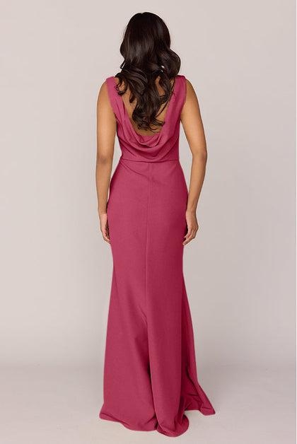 Dakota Crepe Dress | Made To Order | Berry