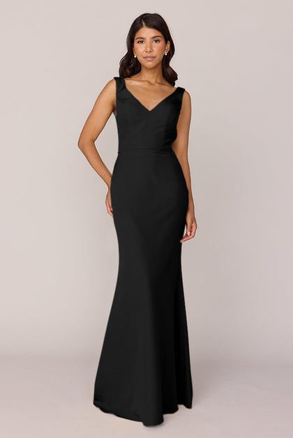 Dakota Crepe Dress | Made To Order | Black
