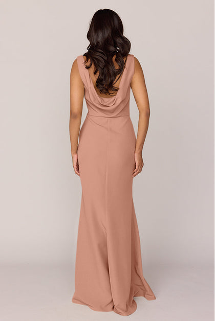 Dakota Crepe Dress | Made To Order | Desert Rose