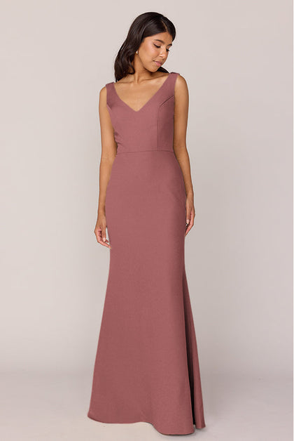 Dakota Crepe Dress | Made To Order | Dusty Rose