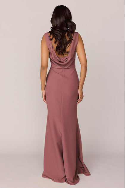 Dakota Crepe Dress | Made To Order | Dusty Rose
