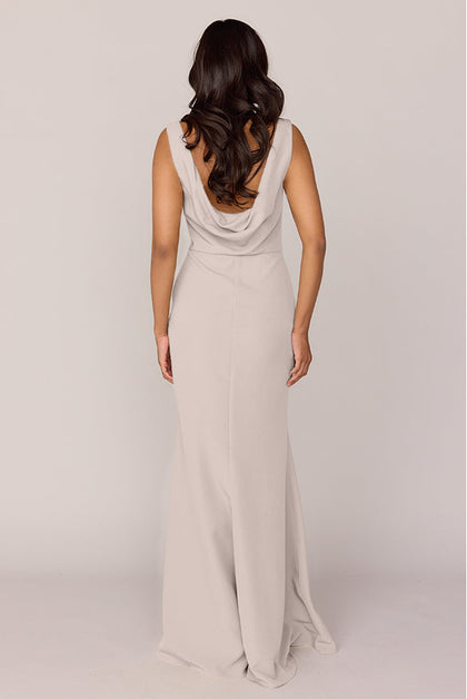 Dakota Crepe Dress | Made To Order | Gold Champagne