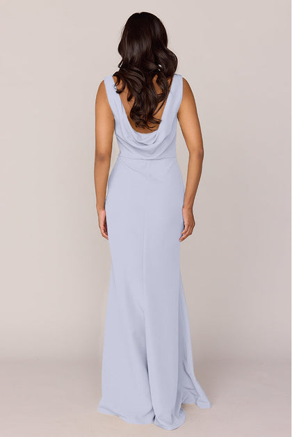 Dakota Crepe Dress | Made To Order | Periwinkle
