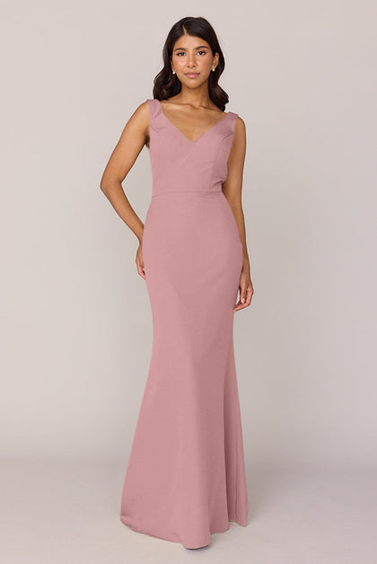 Dakota Crepe Dress | Made To Order | Rose Quartz