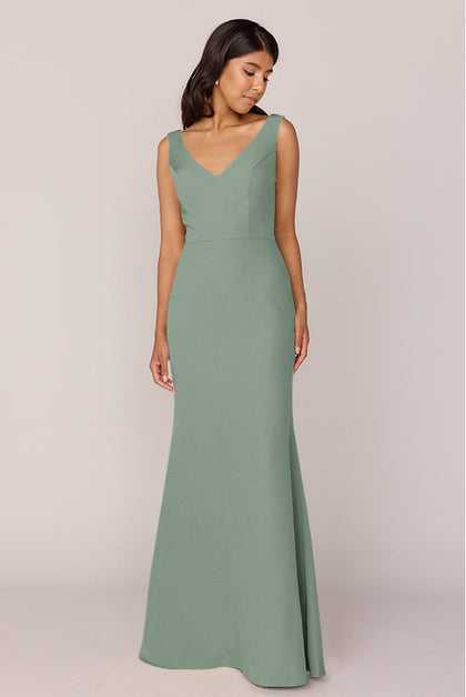 Dakota Crepe Dress | Made To Order | Sage