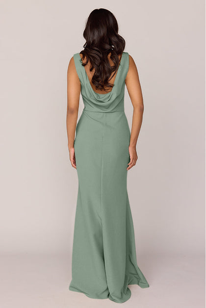 Dakota Crepe Dress | Made To Order | Sage
