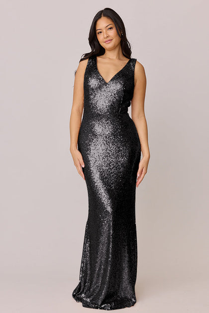 Dakota Sequin Dress | Made To Order | Black