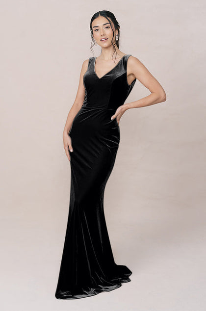 Dakota Velvet Dress | Black