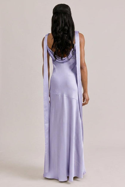 Dani Satin Dress | Made To Order | Light Lavender