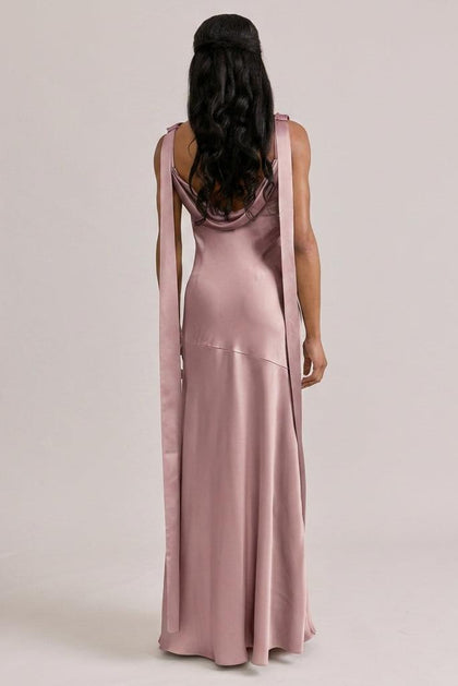 Dani Satin Dress | Made To Order | Rose Quartz