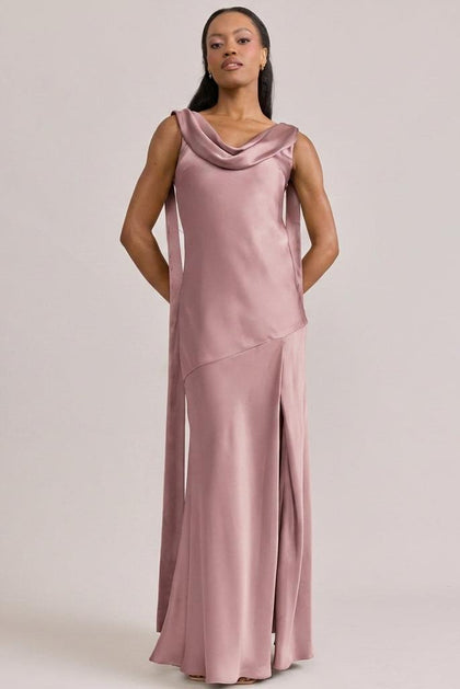 Dani Satin Dress | Made To Order | Rose Quartz