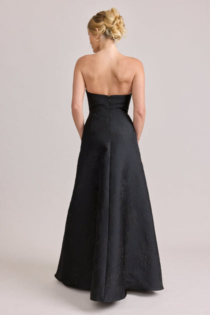 Darcy Jacquard Dress | Made To Order | Black