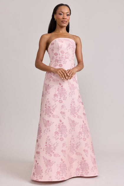 Darcy Jacquard Dress | Made To Order | Pink