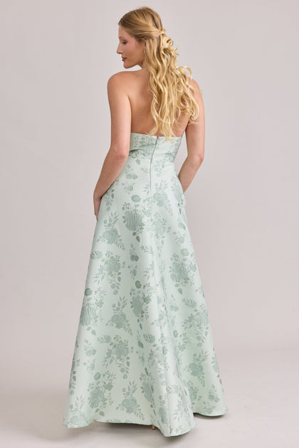 Darcy Jacquard Dress | Made To Order | Sage