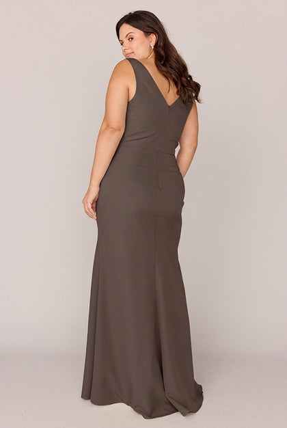 Dawson Crepe Dress | Made To Order | Espresso