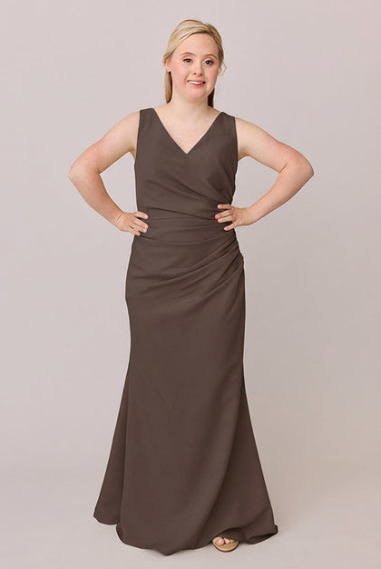 Dawson Crepe Dress | Made To Order | Espresso