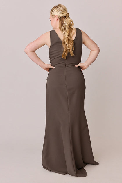 Dawson Crepe Dress | Made To Order | Espresso