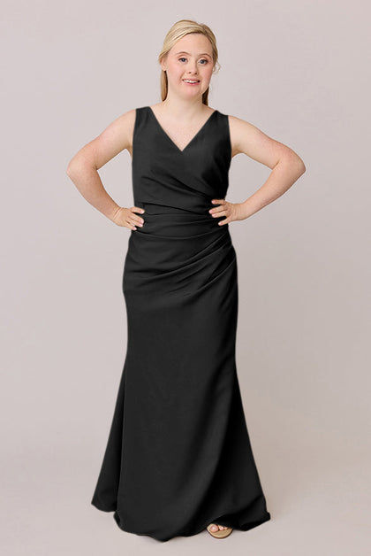 Dawson Crepe Dress | Made To Order | Black