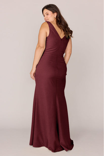 Dawson Crepe Dress | Made To Order | Cabernet