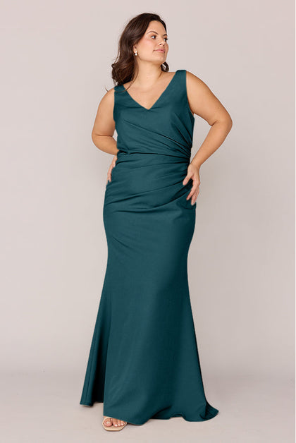 Dawson Crepe Dress | Made To Order | Classic Emerald