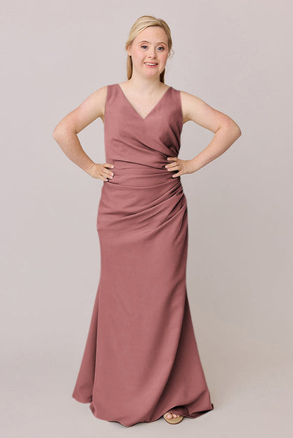 Dawson Crepe Dress | Made To Order | Dusty Rose