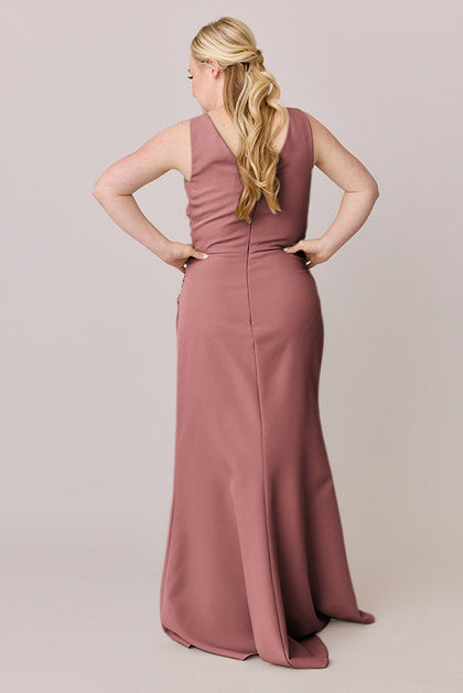 Dawson Crepe Dress | Made To Order | Dusty Rose