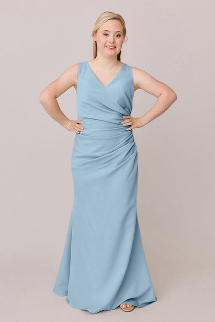 Dawson Crepe Dress | Made To Order | French Blue