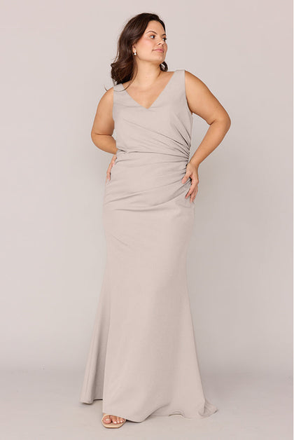 Dawson Crepe Dress | Made To Order | Gold Champagne
