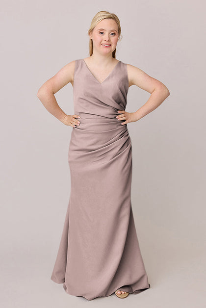 Dawson Crepe Dress | Made To Order | Latte