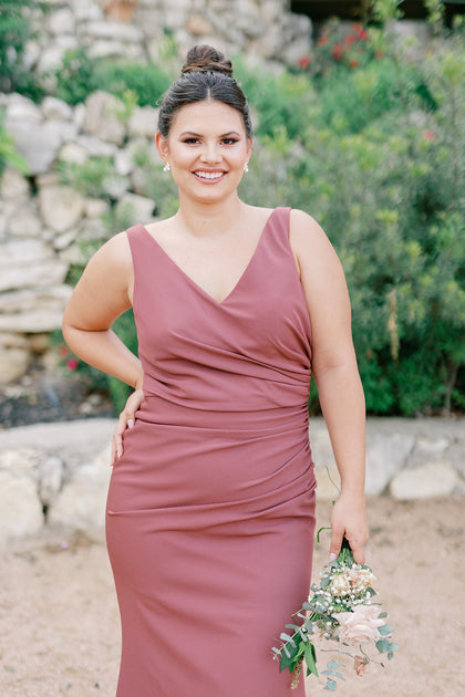 Model: Barbara; Size: 14; Color: Dusty Rose