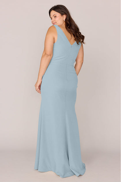 Dawson Crepe Dress | Made To Order | Light Blue